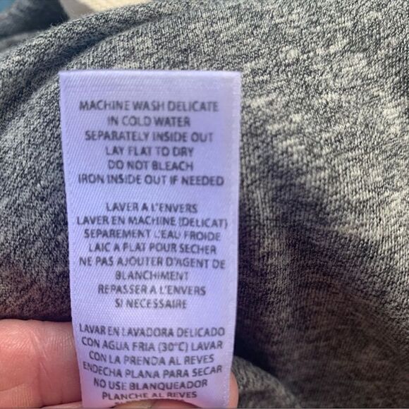 Revolve n:Philanthropy  Breeze Romper Tee shirt shorts Romper Grey & white NWT S - Picture 8 of 16